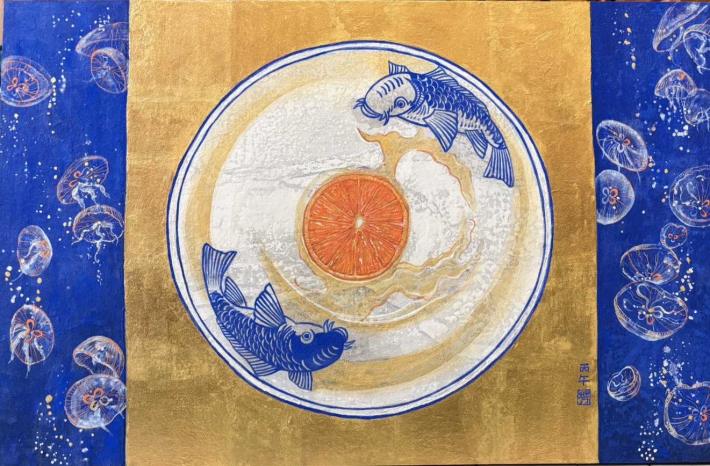 盤中系列陰陽魚