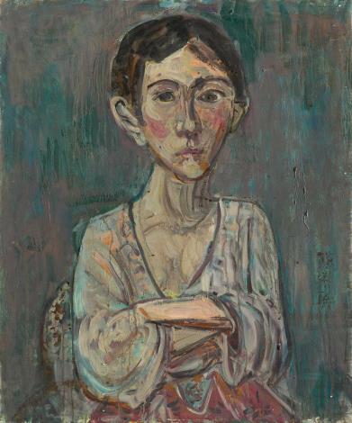 陳來興《妻的畫像（三) 》  1994年  72.5×53.0公分  油彩