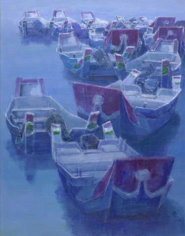 9_柯榮豐《漁人碼頭》 2016年 116.5×91公分 油彩