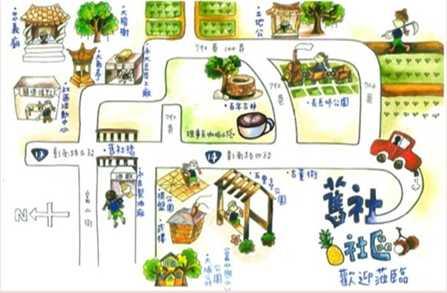 舊社手繪地圖-媳婦畫_圖片替代文字