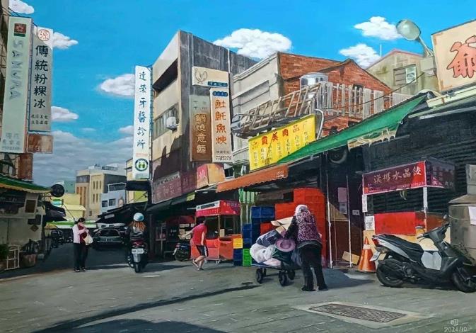吳吉明鹿港老街 2024油30P